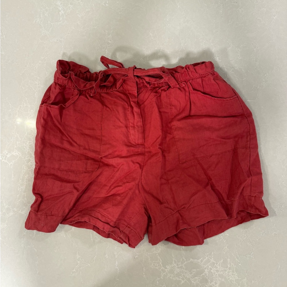 Willi Smith Women's Red Cargo Shorts